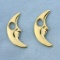 Crescent Moon Earring Enhancers In 14k Yellow Gold