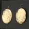 Floral Design Dangle Earrings In 14k Yellow Gold