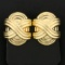 Large Statement Clip On Earrings In 14k Yellow Gold