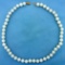Cultured Akoya Pearl Necklace With 14k Yellow Gold Clasp