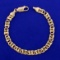 Italian-made Designer Anchor Link Bracelet In 14k Yellow Gold