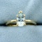1.5ct Solitaire Aquamarine Ring In 14k Yellow Gold