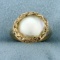 11mm Blister Pearl Ring In 10k Yellow Gold