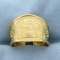 Egyptian Hieroglyphics Ring In 18k Yellow Gold