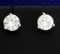 1.1ct Tw Diamond Stud Earrings In Platinum