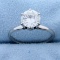 1.8ct Solitaire Diamond Engagement Ring In 18k White Gold