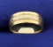 6.5mm White And Yellow Gold Wedding Band In 14k Yellow And White Gold