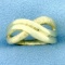 Infinity Design Ring In 14k Yellow Gold