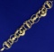 Custom Designed Golf Bracelet In 14k Gold