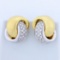3/4ct Tw Diamond Clip-on Earrings In 18k Yellow And White Gold