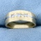 Three-stone Diamond Band Ring In 14k Yellow And White Gold