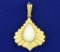 Mabe Pearl Pendant In 18k Yellow Gold