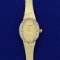 Vintage Women's Geneve Diamond And Sapphire Watch In 14k Yellow Gold