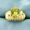 3ct Rare Yellow Chrysoberyl Ring In 14k Yellow Gold