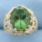 10ct Color Changing Natural Diaspore And Diamond Ring In 14k Yellow And White Gold