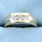 1/2ct Tw Three-stone Diamond Ring In 14k Yellow And White Gold