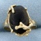 Petrified Wood Gemstone Ring In 14k Yellow Gold