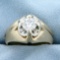 Over 1ct Solitaire Men's Diamond Ring In 14k Yellow And White Gold