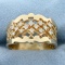 Unique Over 1/4ct Tw Diamond Designer Ring In 14k Yellow Gold