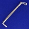 Horse Riding Crop Pin In 14k Yellow And White Gold