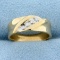 Diamond Wedding Band Ring In 14k Yellow Gold