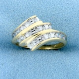 1/4ct Tw Diamond Ring In 10k Yellow And White Gold