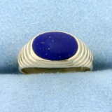 Lapis Lazuli Ring In 14k Yellow Gold