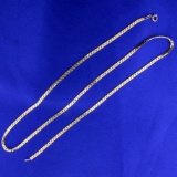 21 1/2 Inch Modified Herringbone Neck Chain In 14k Yellow Gold