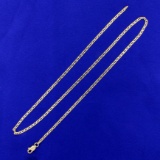 19 1/2 Inch Italian-made Anchor Mariner Neck Chain In 18k Yellow Gold