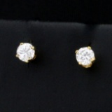 .3ct Tw Diamond Stud Earrings In 14k Yellow Gold