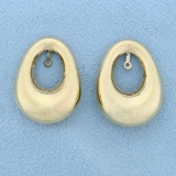 Large Stud Earring Enhancers In 14k Yellow Gold