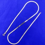 Italian-made 20 Inch C Link Neck Chain In 14k Yellow Gold