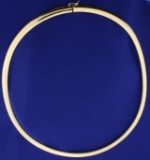 18 Inch Omega Necklace In 14k Yellow Gold