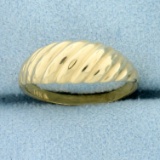 Dome Ring In 14k Yellow Gold
