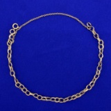8 Inch Triple Link Bracelet In 14k Yellow Gold