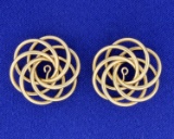 Gold Stud Enhancers In 14k Yellow Gold