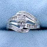 .6ct Tw Diamond Ring In 10k White Gold