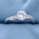 3/4 Ct Tw Diamond Engagement Ring In 14k White Gold