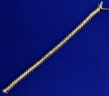 4ct Tw Diamond Tennis Bracelet In 10k Yellow Gold