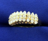 1ct Tw Diamond Anniversary Ring In 14k Yellow Gold