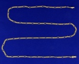 24 1/2 Inch Figaro Neck Chain In 18k Yellow Gold
