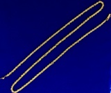 24 Inch Rope Style Neck Chain In 14k Yellow Gold