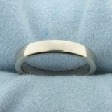 Men's Ergo Fit Wedding Band Ring In 18k White Gold