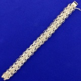 7 Inch Designer Charm Bracelet In 14k Yellow Gold