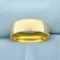 Wide Men's Wedding Band Ring In 18k Yellow Gold