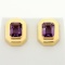 Over 5ct Tw Amethyst Earrings In 14k Yellow Gold
