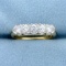 1/2ct Tw Five-stone Diamond Anniversary Or Wedding Ring In 14k Yellow And White Gold
