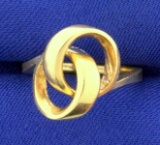 Love Knot Ring In 14k Yellow Gold
