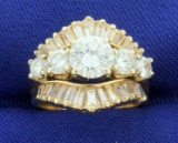 2.75 Carat Tw Diamond Engagement Ring In 14k Yellow Gold