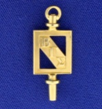 Beta Gamma Sigma Charm Or Pendant In 10k Yellow Gold